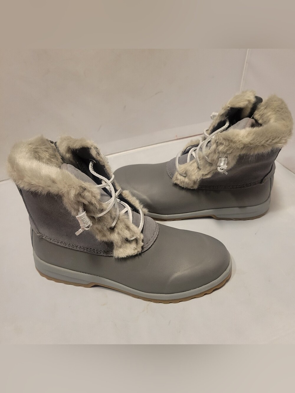 Sperry - Women's Maritime Repel Suede Boot, Grey, Size 9.5M